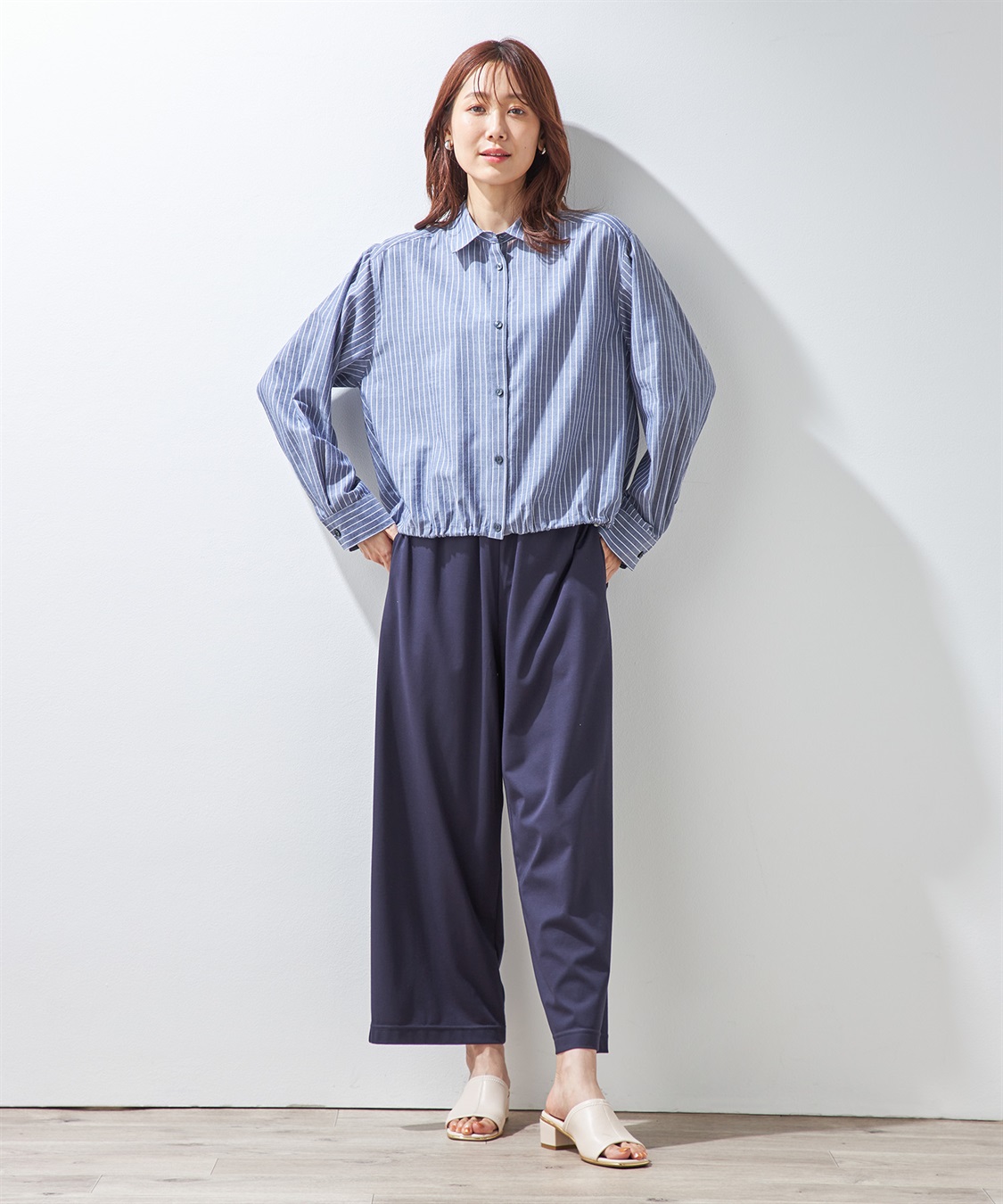 Petit Honfleur ドロストショートシャツ_sub_9