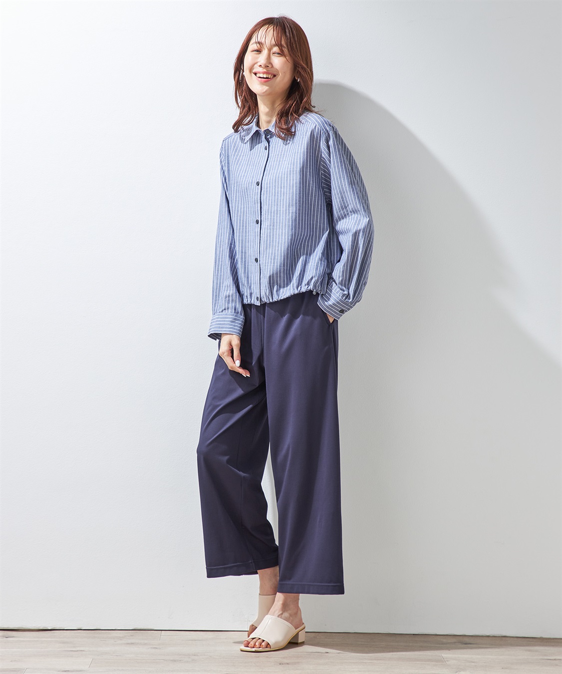 Petit Honfleur ドロストショートシャツ_sub_10