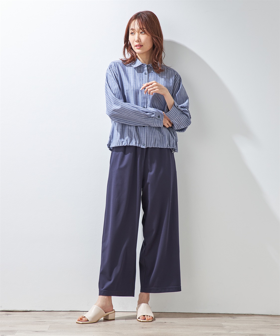 Petit Honfleur ドロストショートシャツ_sub_11