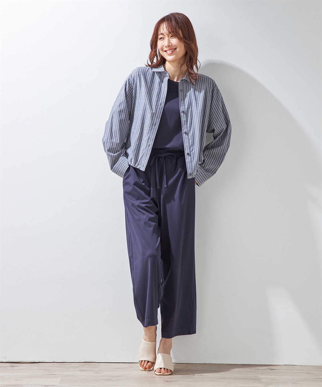 Petit Honfleur ドロストショートシャツ_sub_13