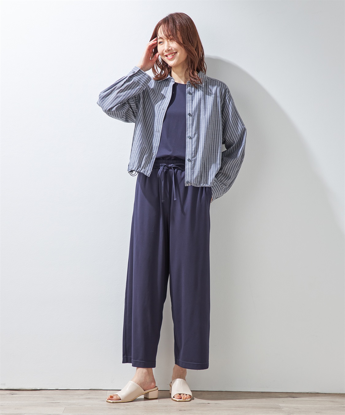 Petit Honfleur ドロストショートシャツ_sub_14