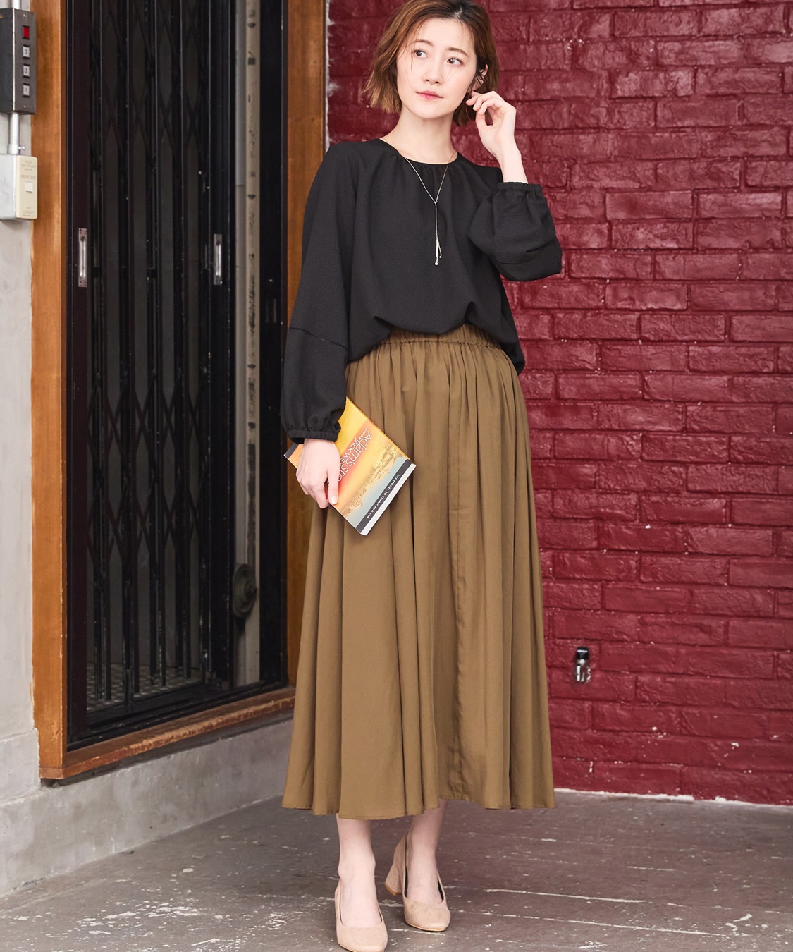 Petit Honfleur ギャザーブラウス_sub_2