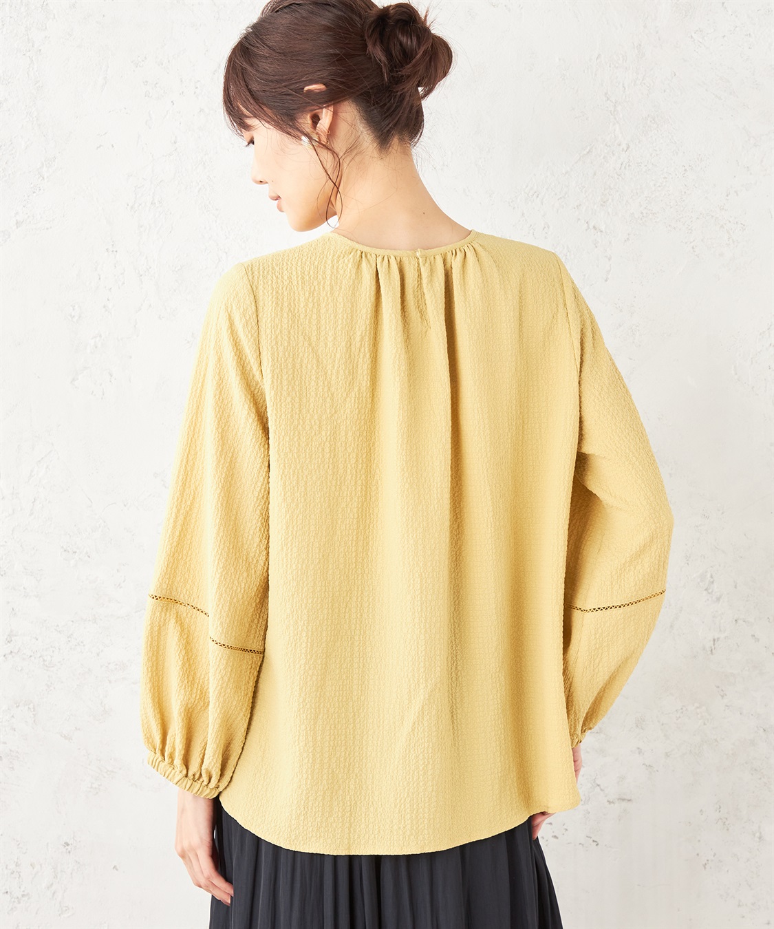 Petit Honfleur ギャザーブラウス_sub_6