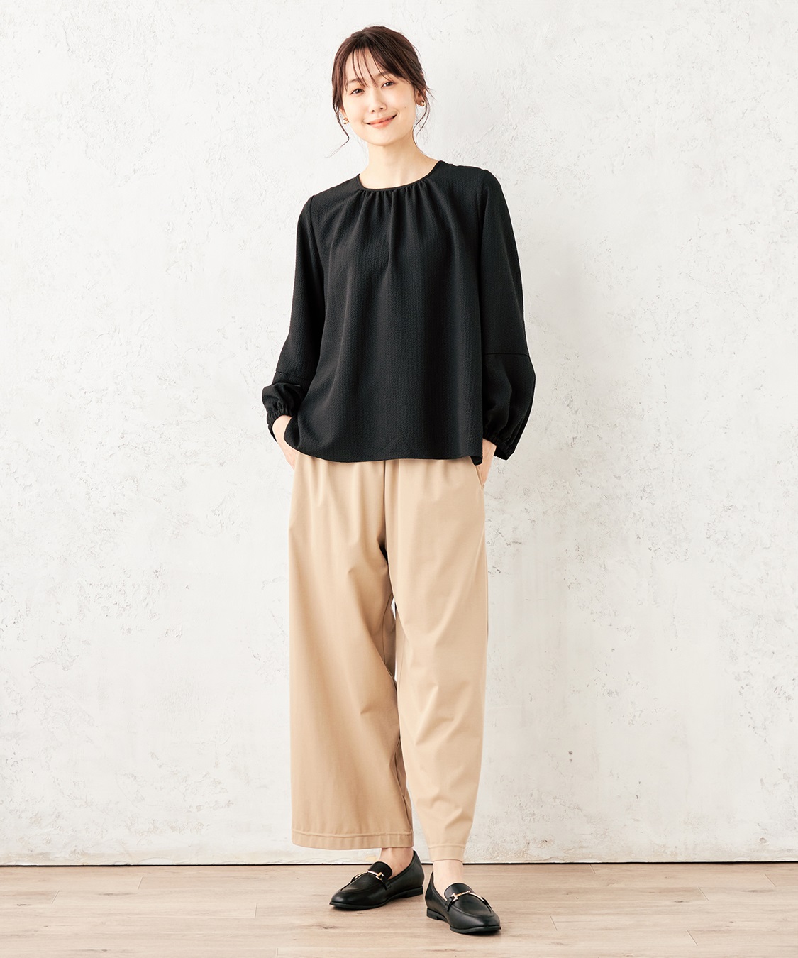 Petit Honfleur ギャザーブラウス_sub_16