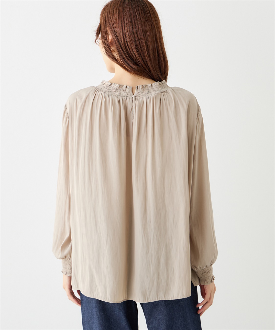 Petit Honfleur シャーリングブラウス_sub_2