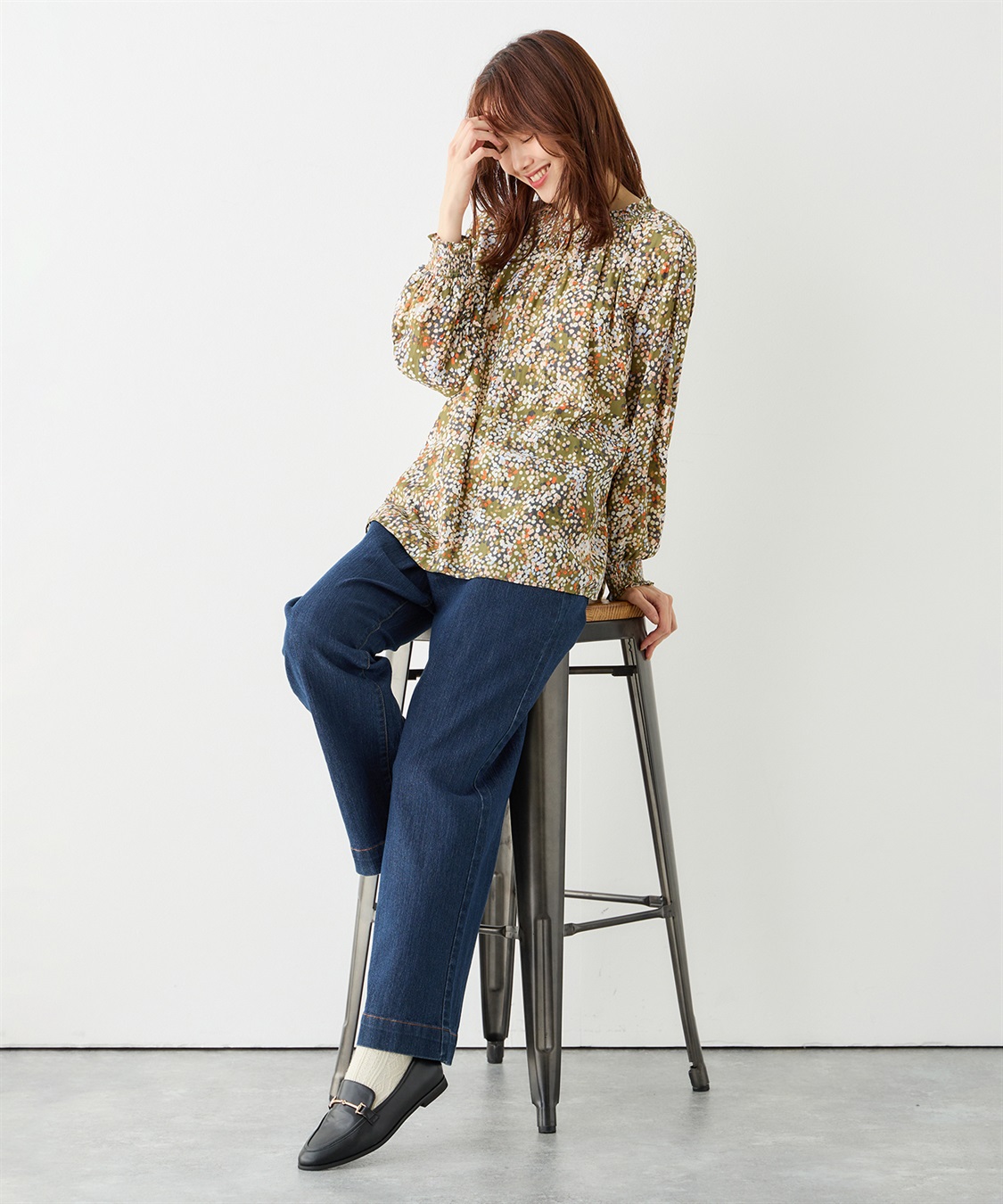 Petit Honfleur シャーリングブラウス_sub_15