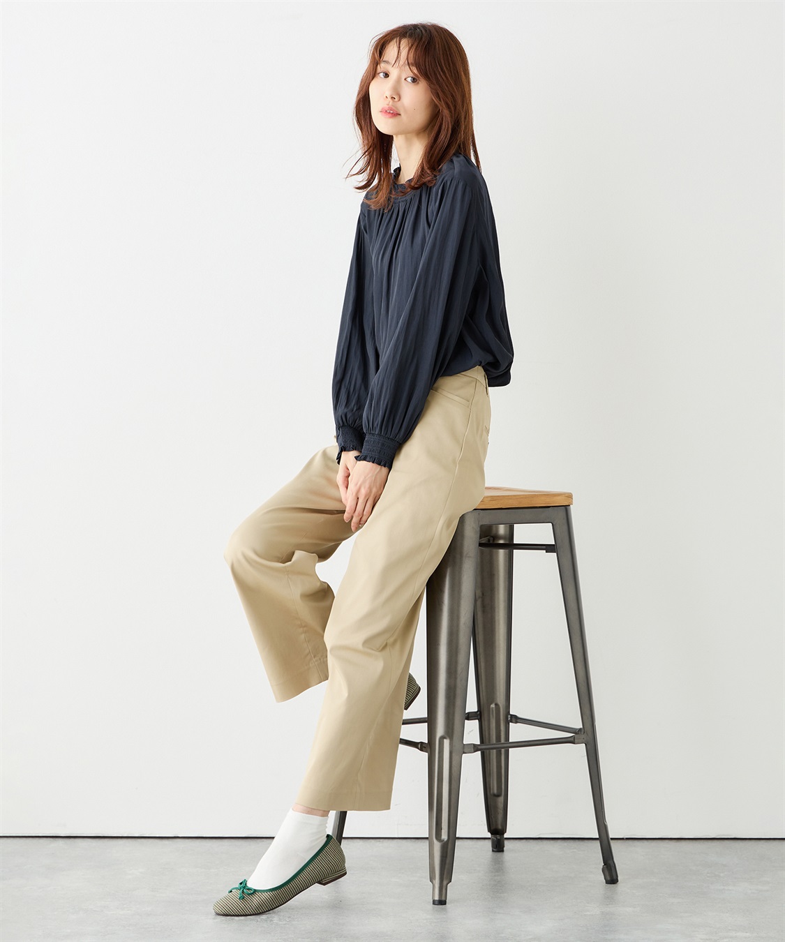 Petit Honfleur シャーリングブラウス_sub_16