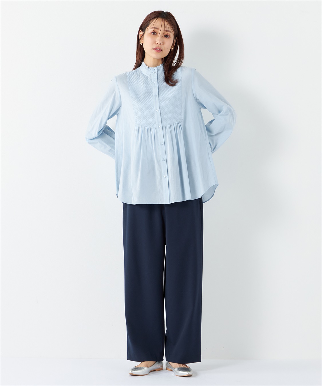 Petit Honfleur ヨーク刺しゅうブラウス_sub_11