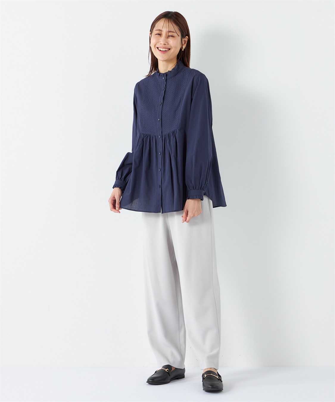 Petit Honfleur ヨーク刺しゅうブラウス_sub_12