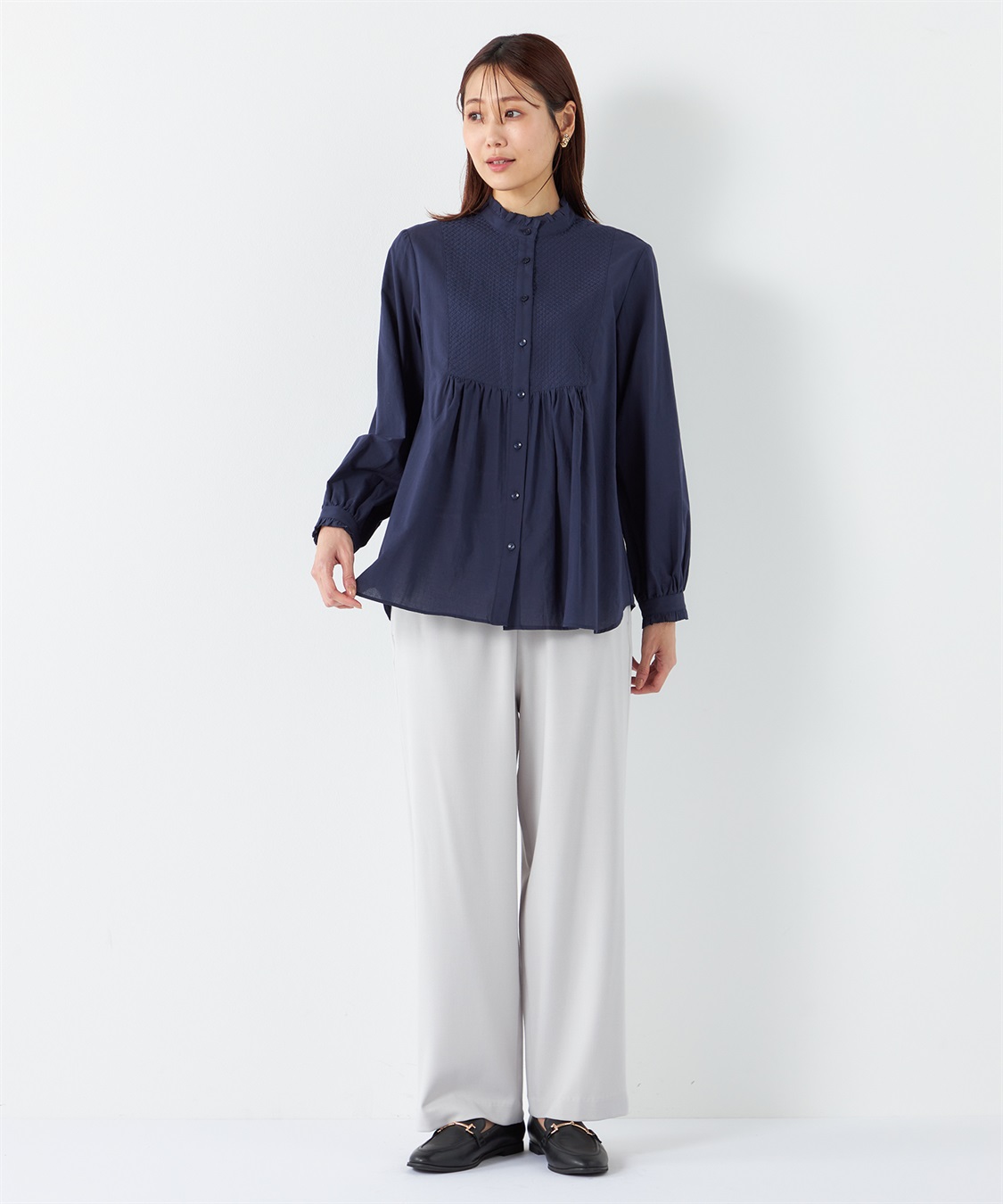 Petit Honfleur ヨーク刺しゅうブラウス_sub_14