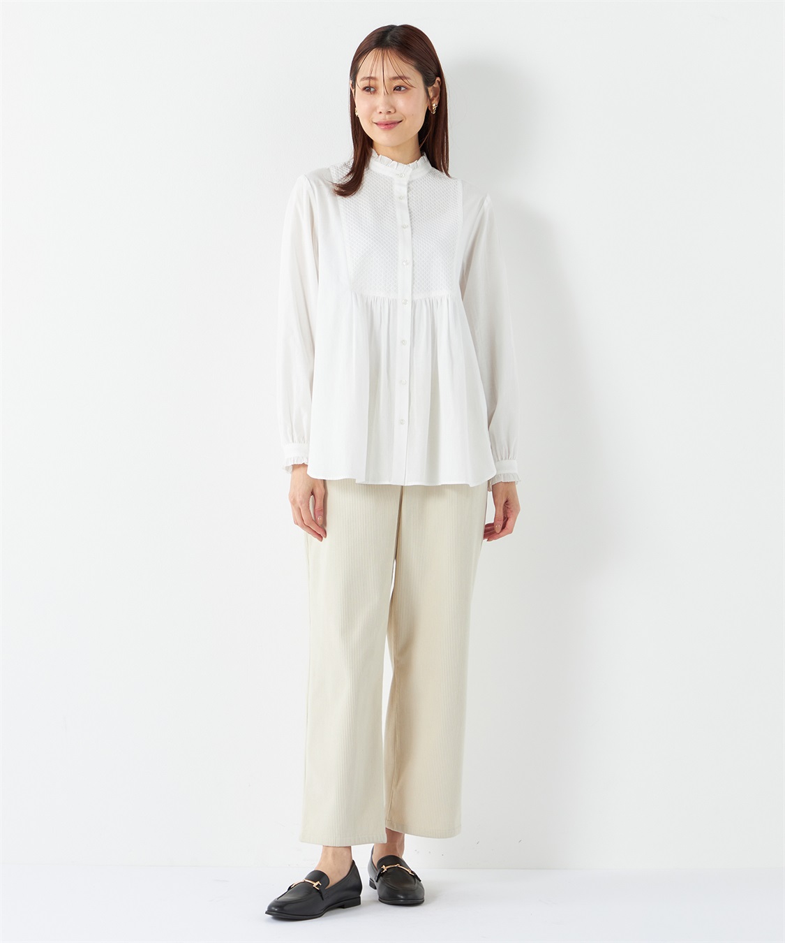 Petit Honfleur ヨーク刺しゅうブラウス_sub_20