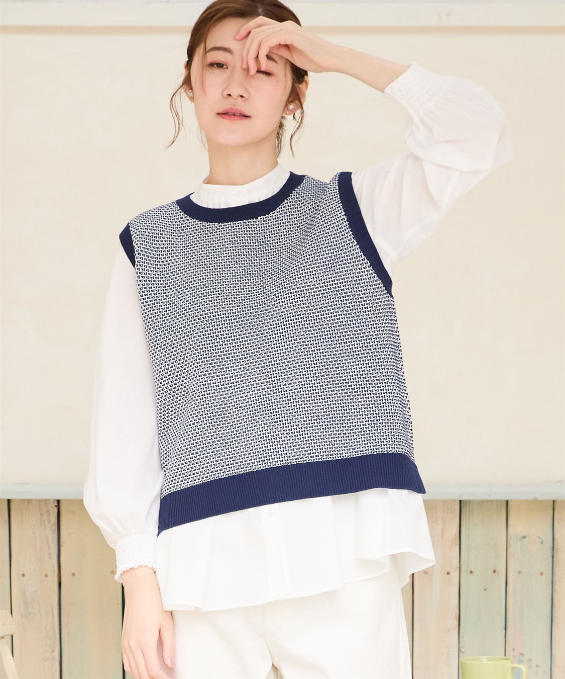 Petit Honfleur ピンタックブラウス_sub_12