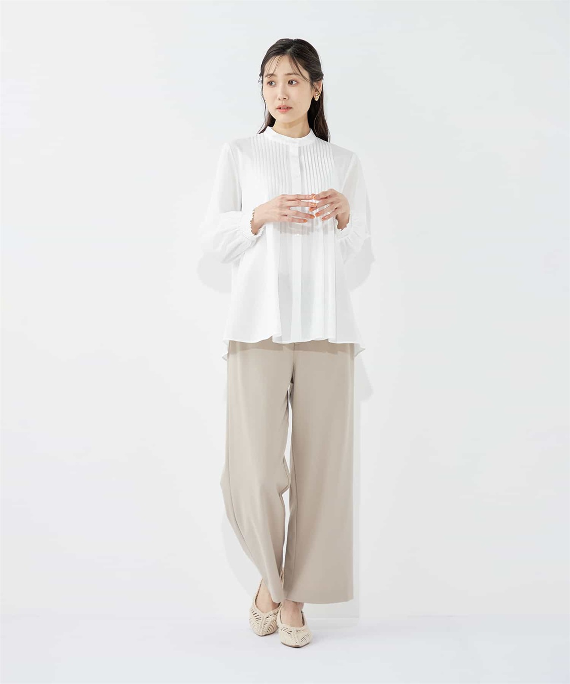 Petit Honfleur ピンタックブラウス_sub_17