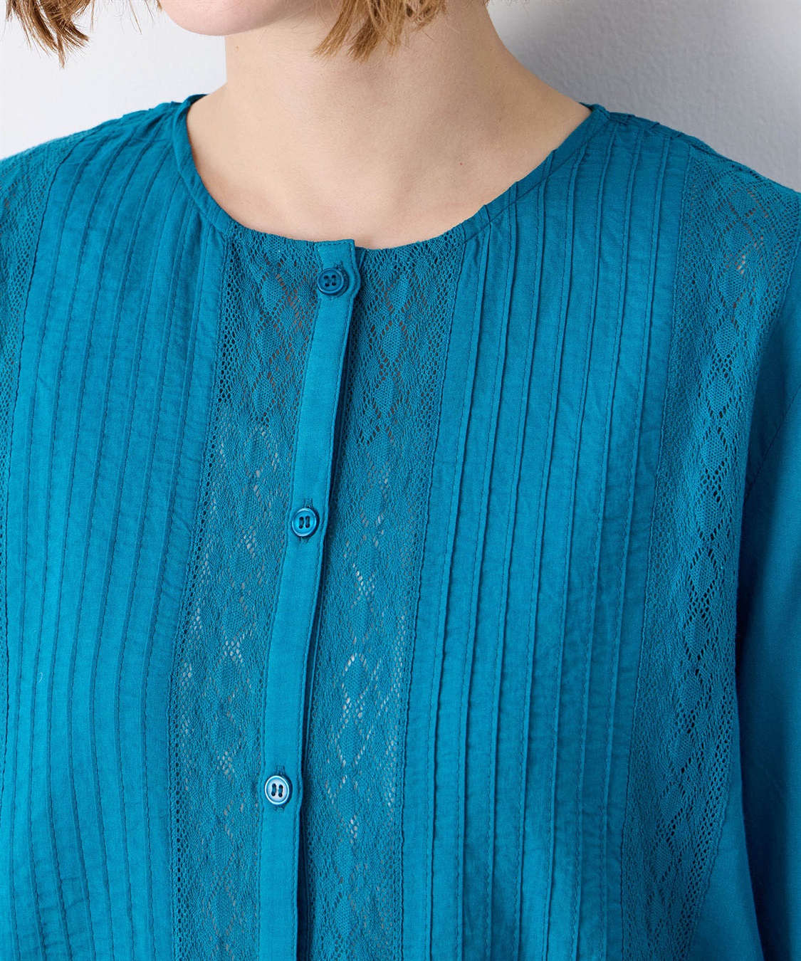 Petit Honfleur レースドロストブラウス_sub_3