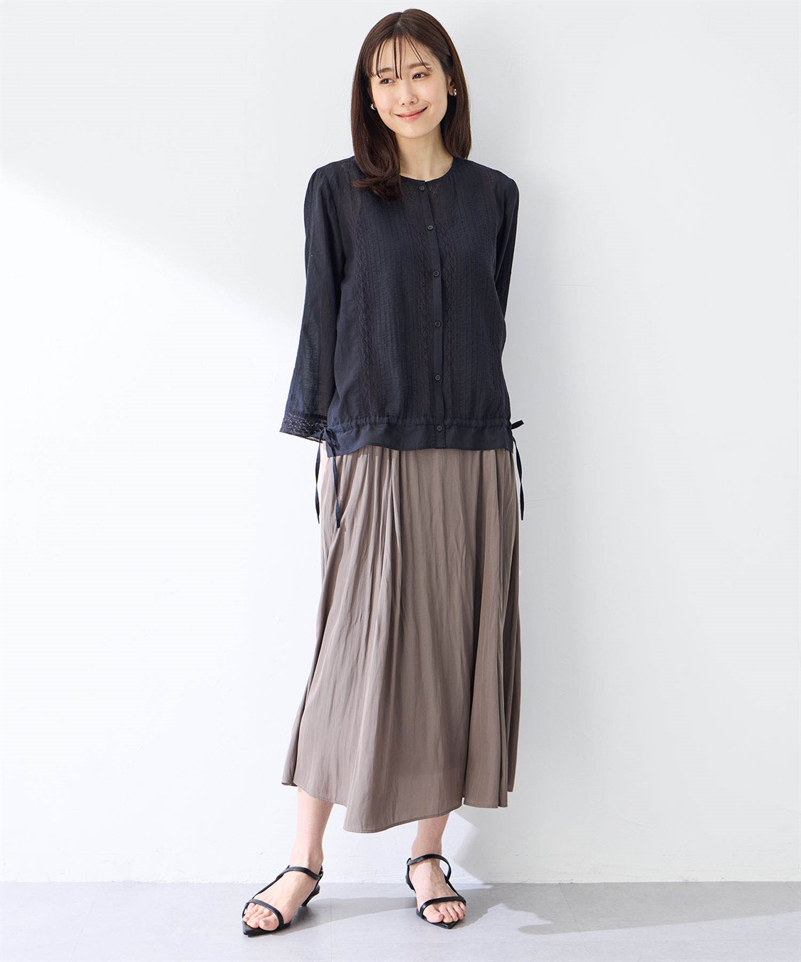 Petit Honfleur レースドロストブラウス_sub_10