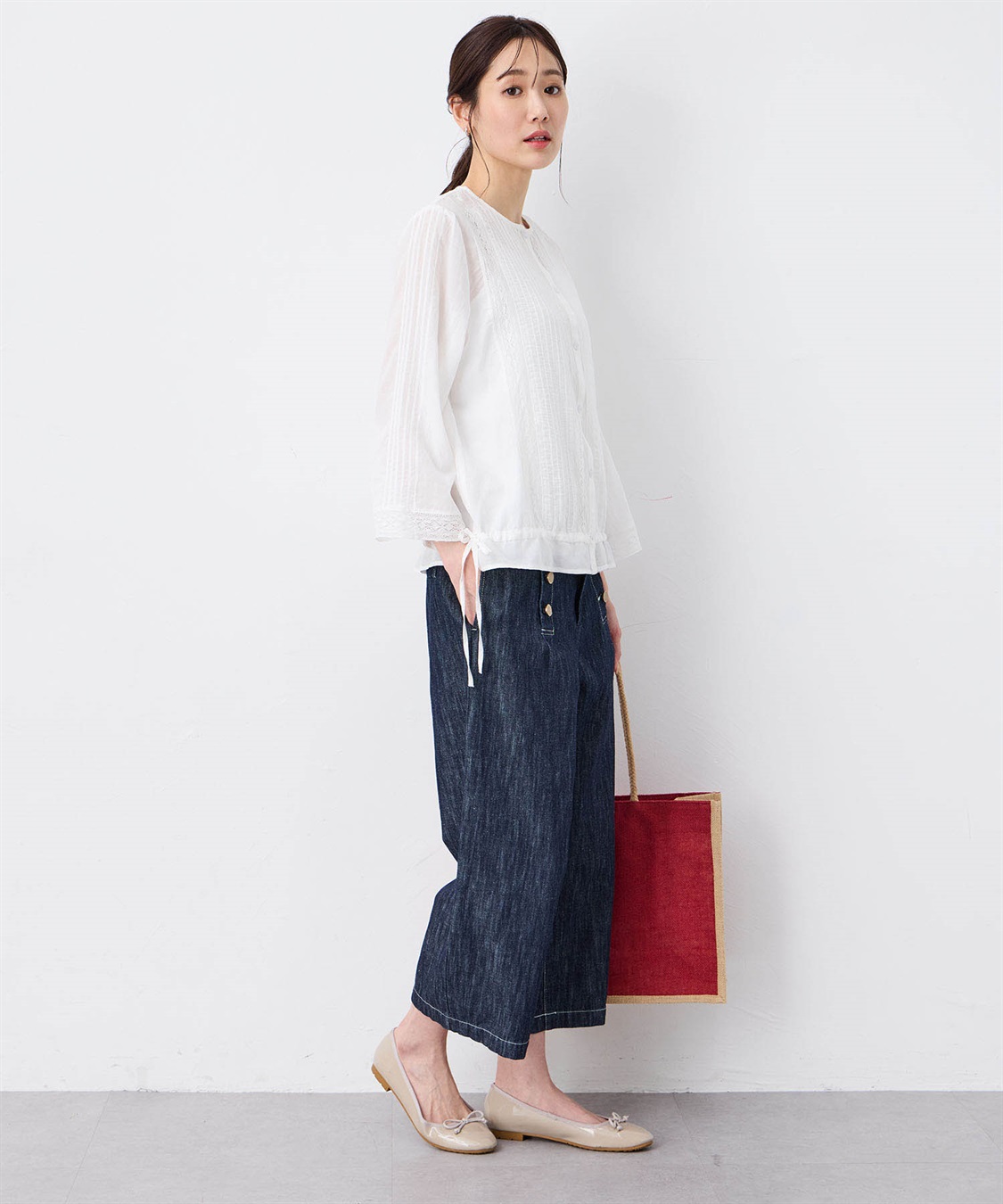 Petit Honfleur レースドロストブラウス_sub_11