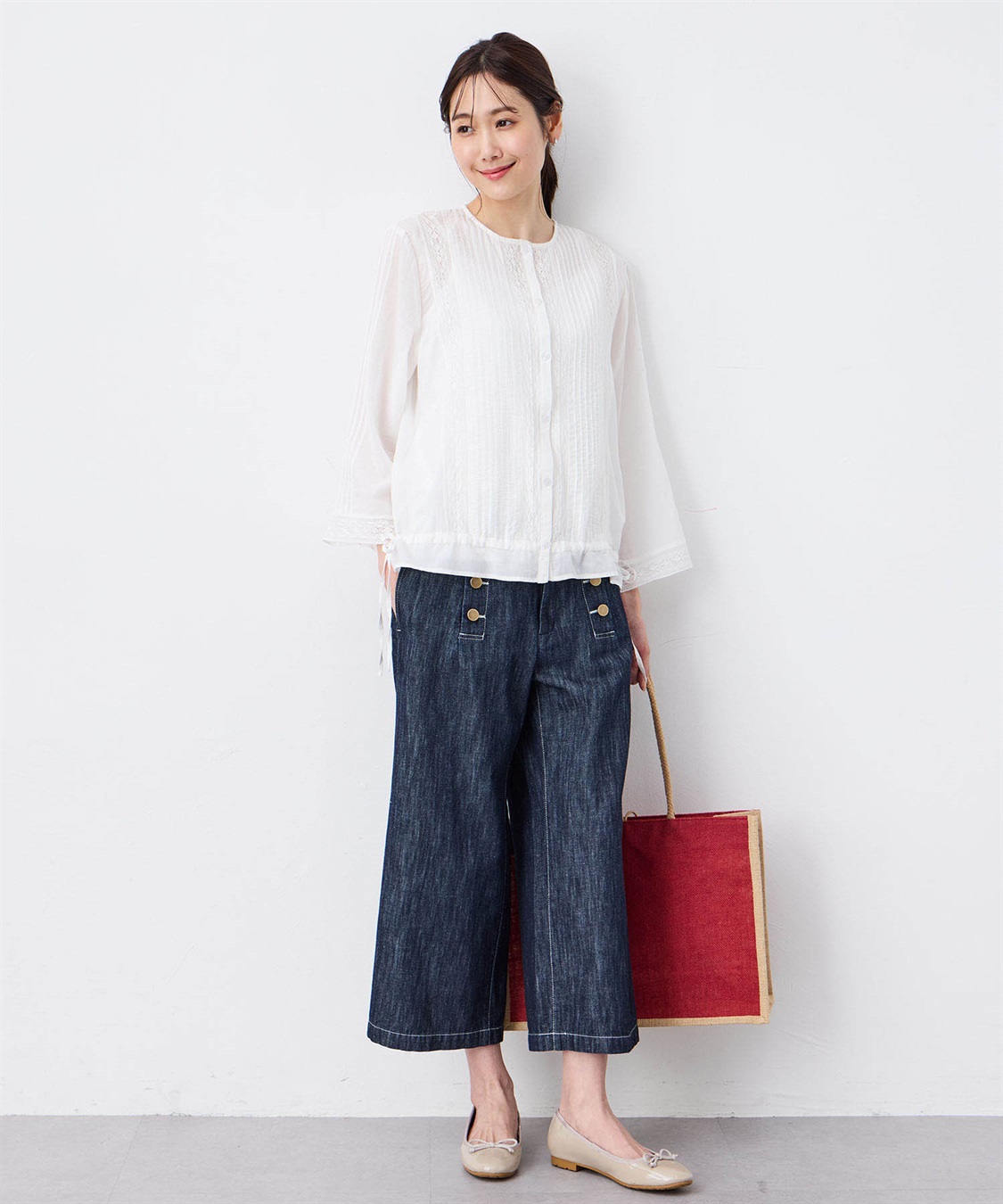 Petit Honfleur レースドロストブラウス_sub_13