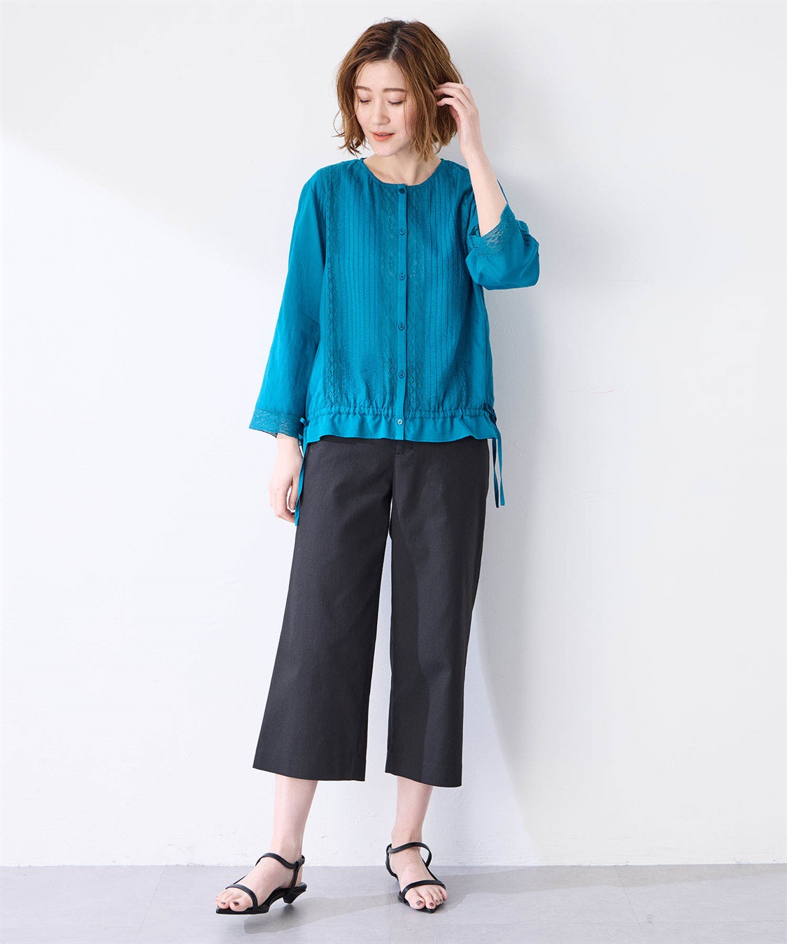 Petit Honfleur レースドロストブラウス_sub_14