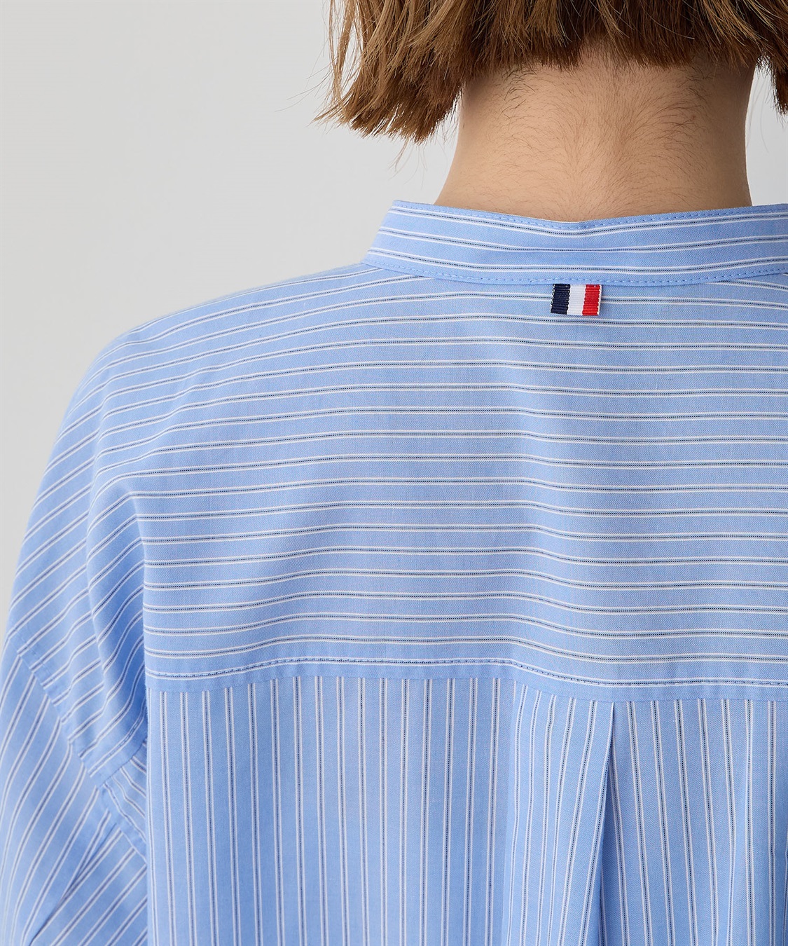 Petit Honfleur ストライプバンドカラーシャツ_sub_3