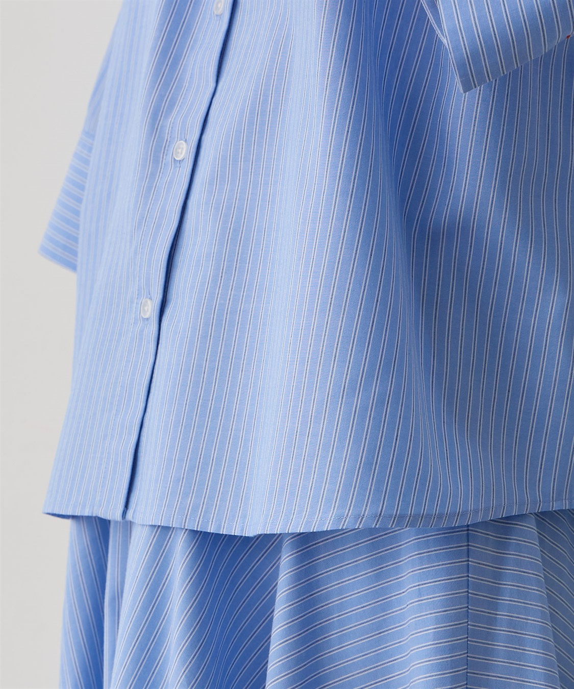 Petit Honfleur ストライプバンドカラーシャツ_sub_7