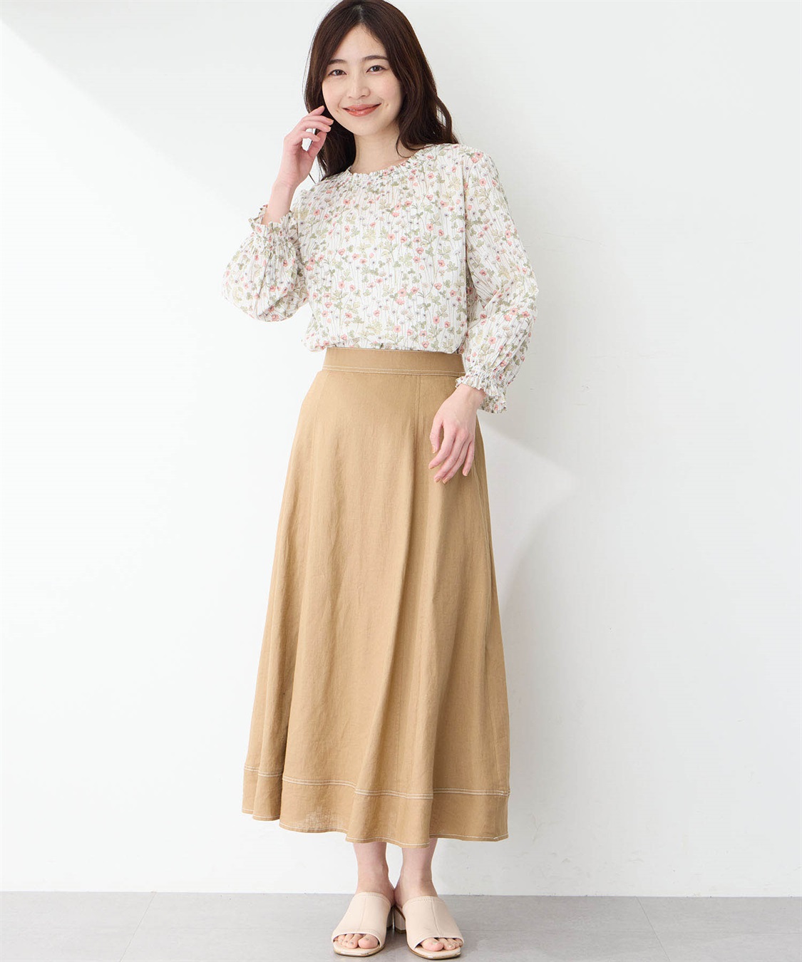 Petit Honfleur リバティプリントブラウス_sub_8