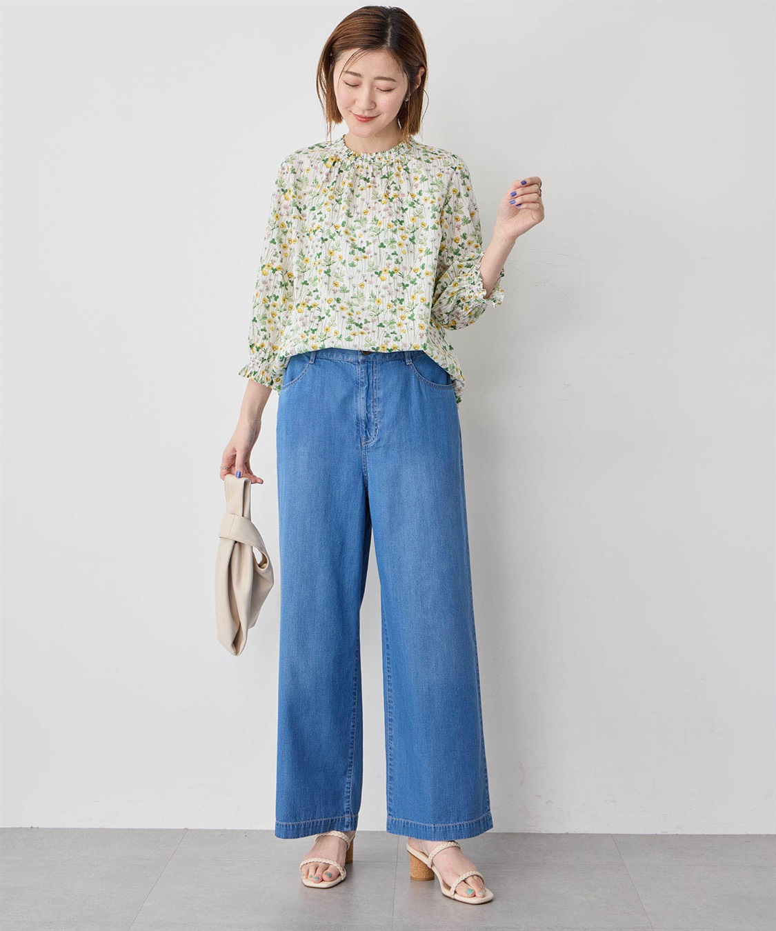 Petit Honfleur リバティプリントブラウス_sub_9