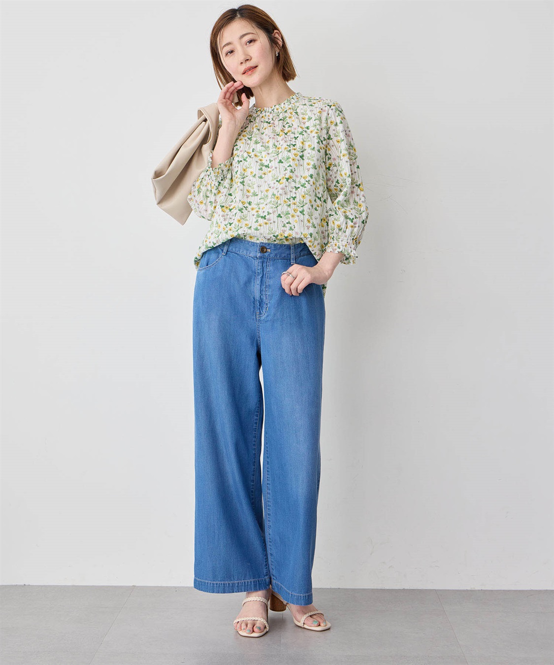 Petit Honfleur リバティプリントブラウス_sub_10