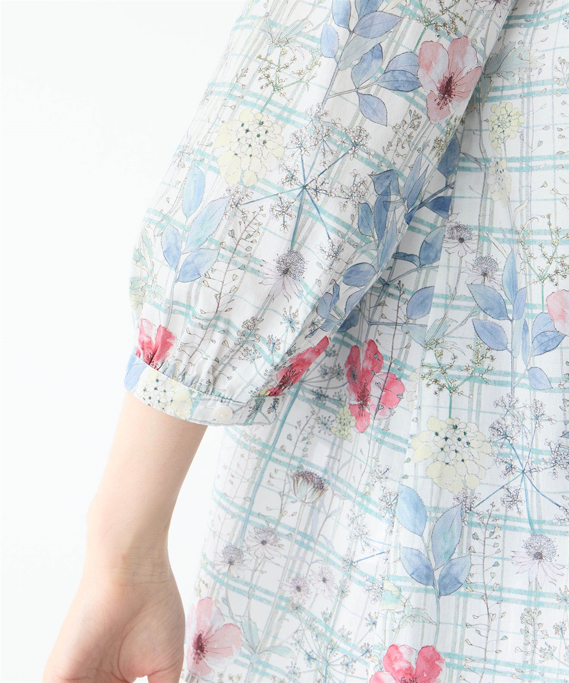 Petit Honfleur リバティプリントシャーリングブラウス_sub_10