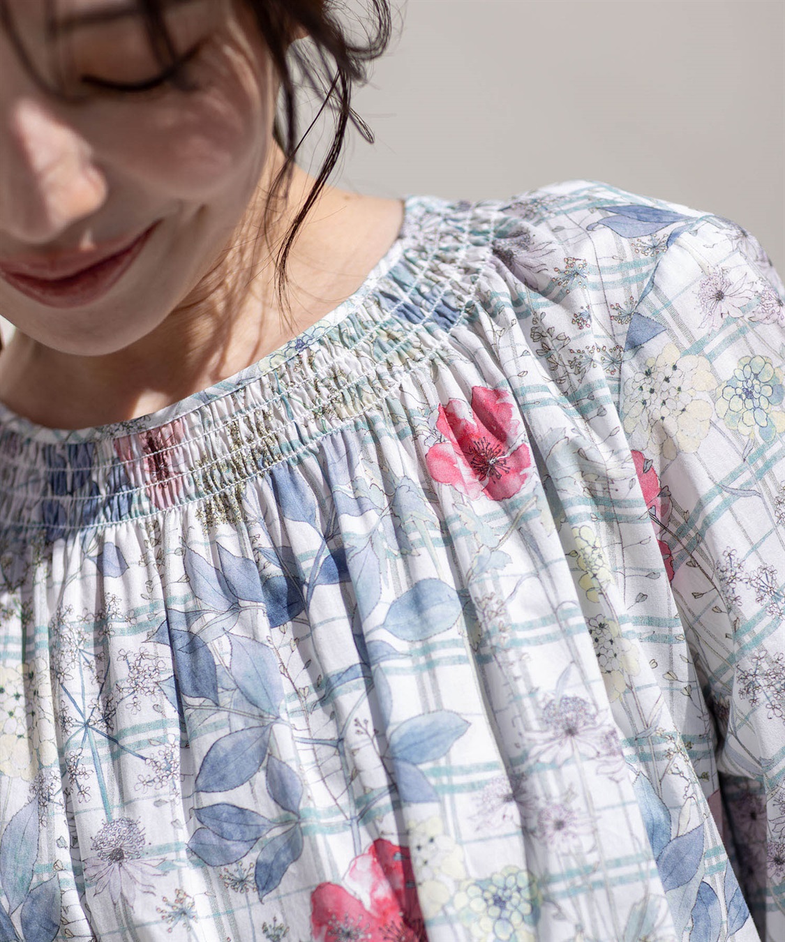 Petit Honfleur リバティプリントシャーリングブラウス_sub_16