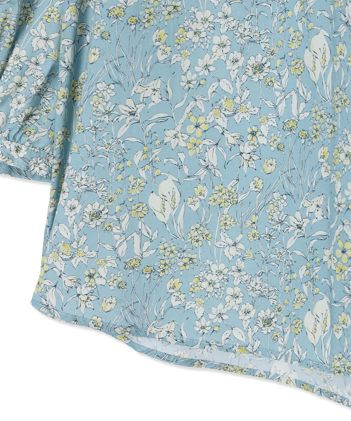 Petit Honfleur リバティプリントバンドカラーシャツ_sub_26