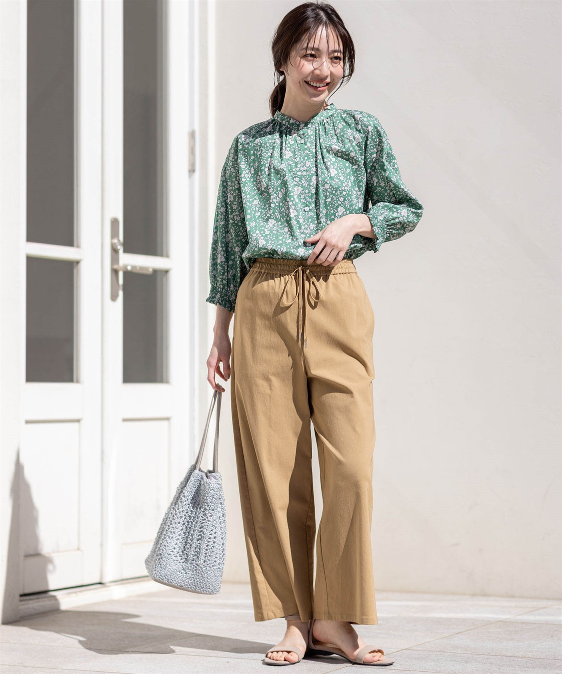 Petit Honfleur リバティプリントギャザーブラウス_sub_12