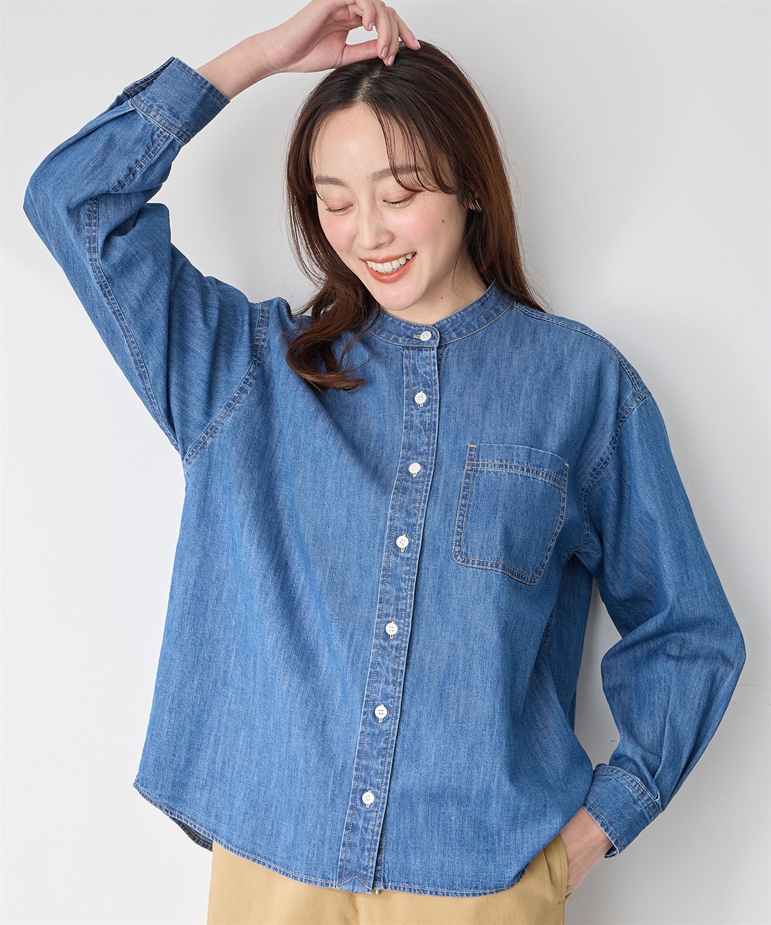 デニムシャツ Petit Honfleur｜クロスプラス公式通販サイト