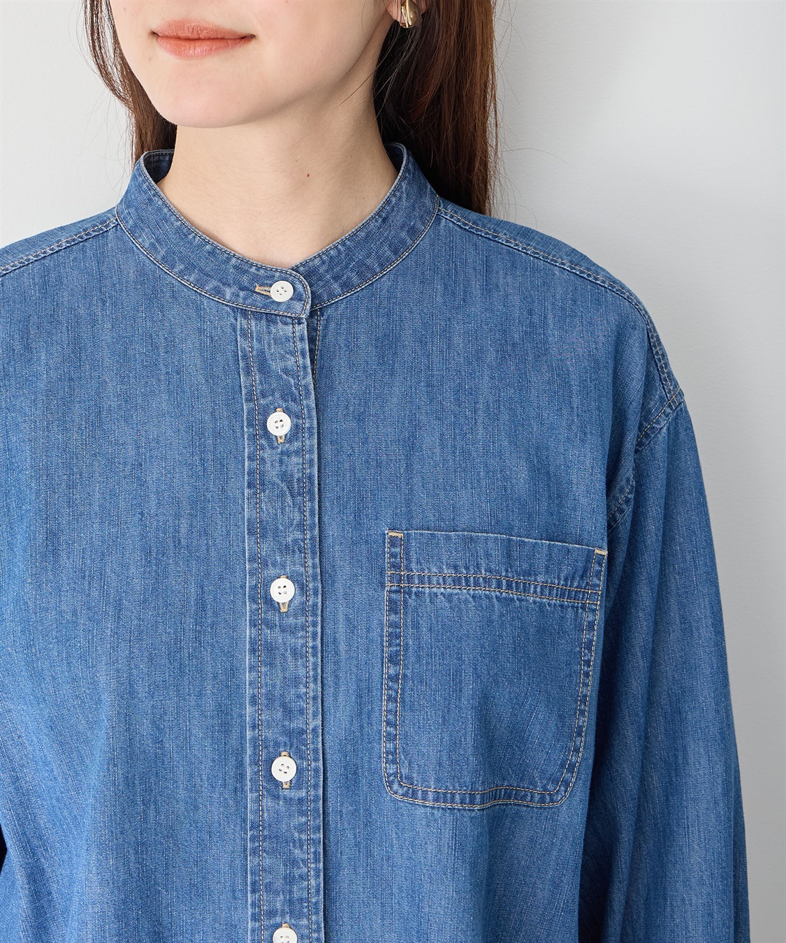 Petit Honfleur デニムシャツ_sub_4