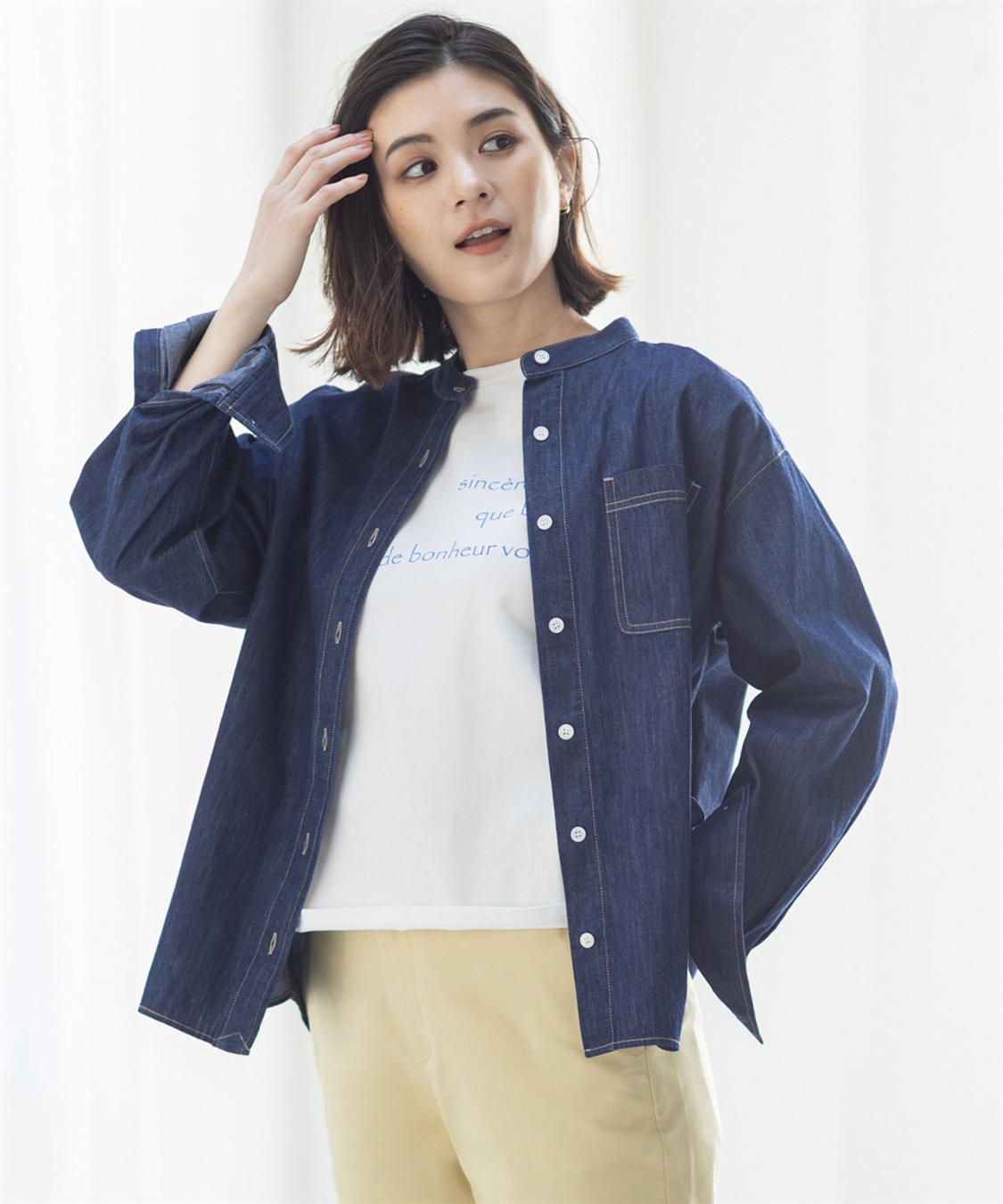 Petit Honfleur デニムシャツ_sub_10