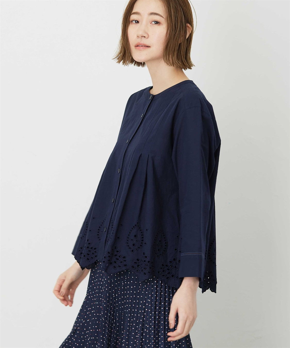 Petit Honfleur スカラップレースブラウス_sub_14