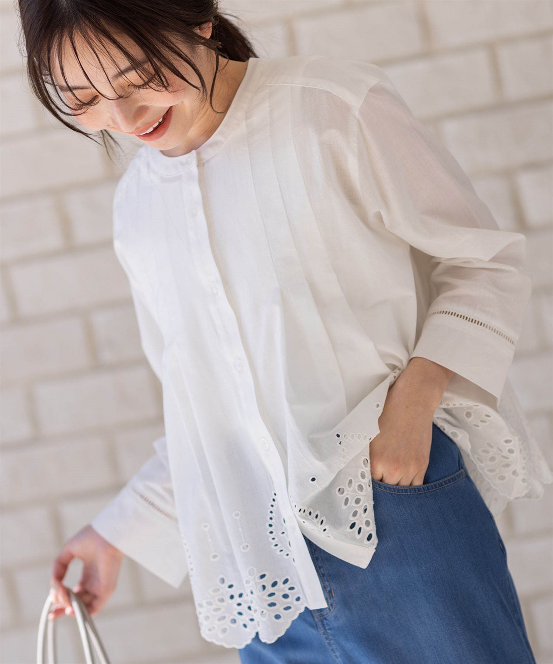 Petit Honfleur スカラップレースブラウス_sub_15