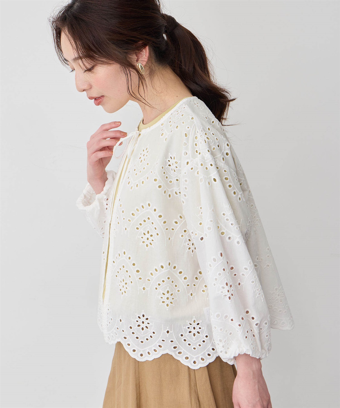 Petit Honfleur レースブラウス_sub_3