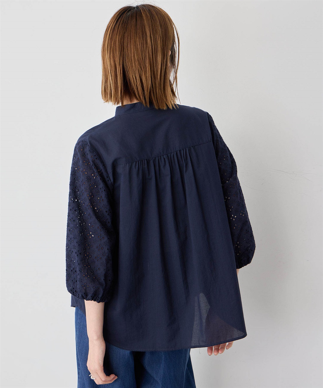 Petit Honfleur レーススリーブブラウス_sub_3