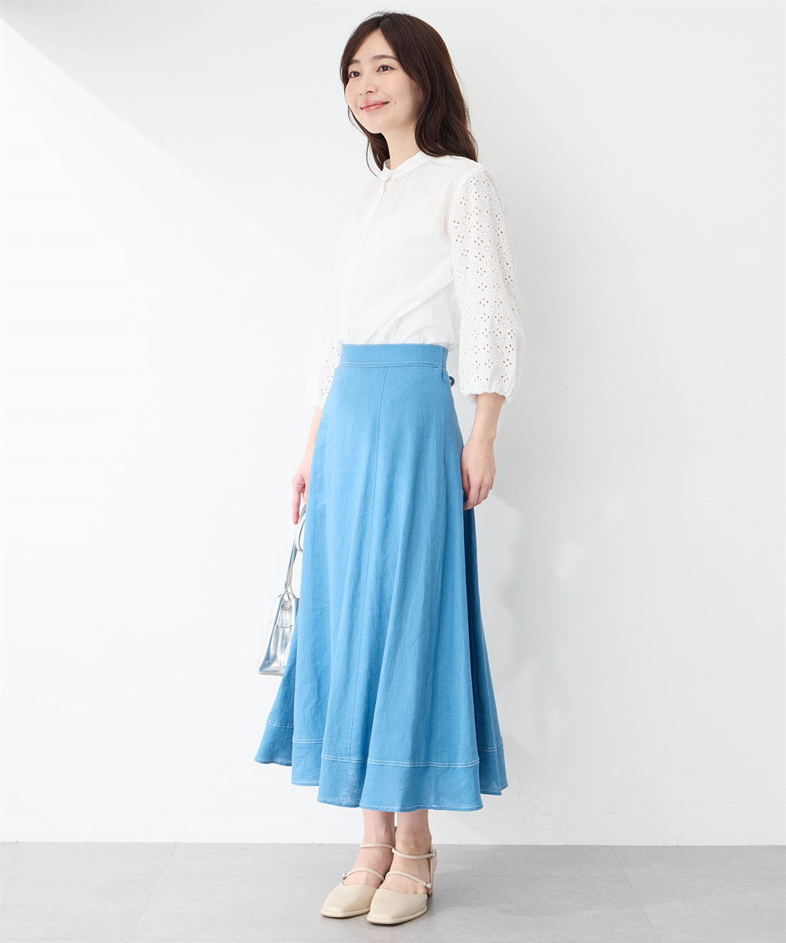 Petit Honfleur レーススリーブブラウス_sub_11