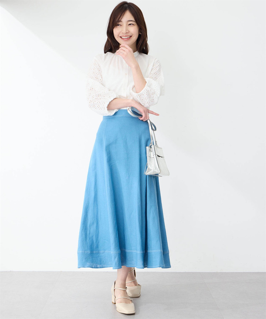 Petit Honfleur レーススリーブブラウス_sub_12