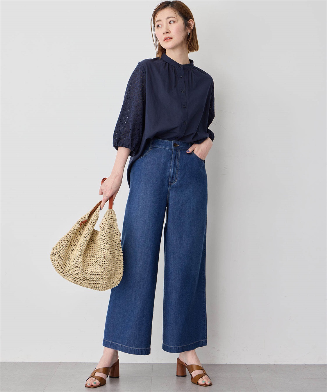 Petit Honfleur レーススリーブブラウス_sub_14