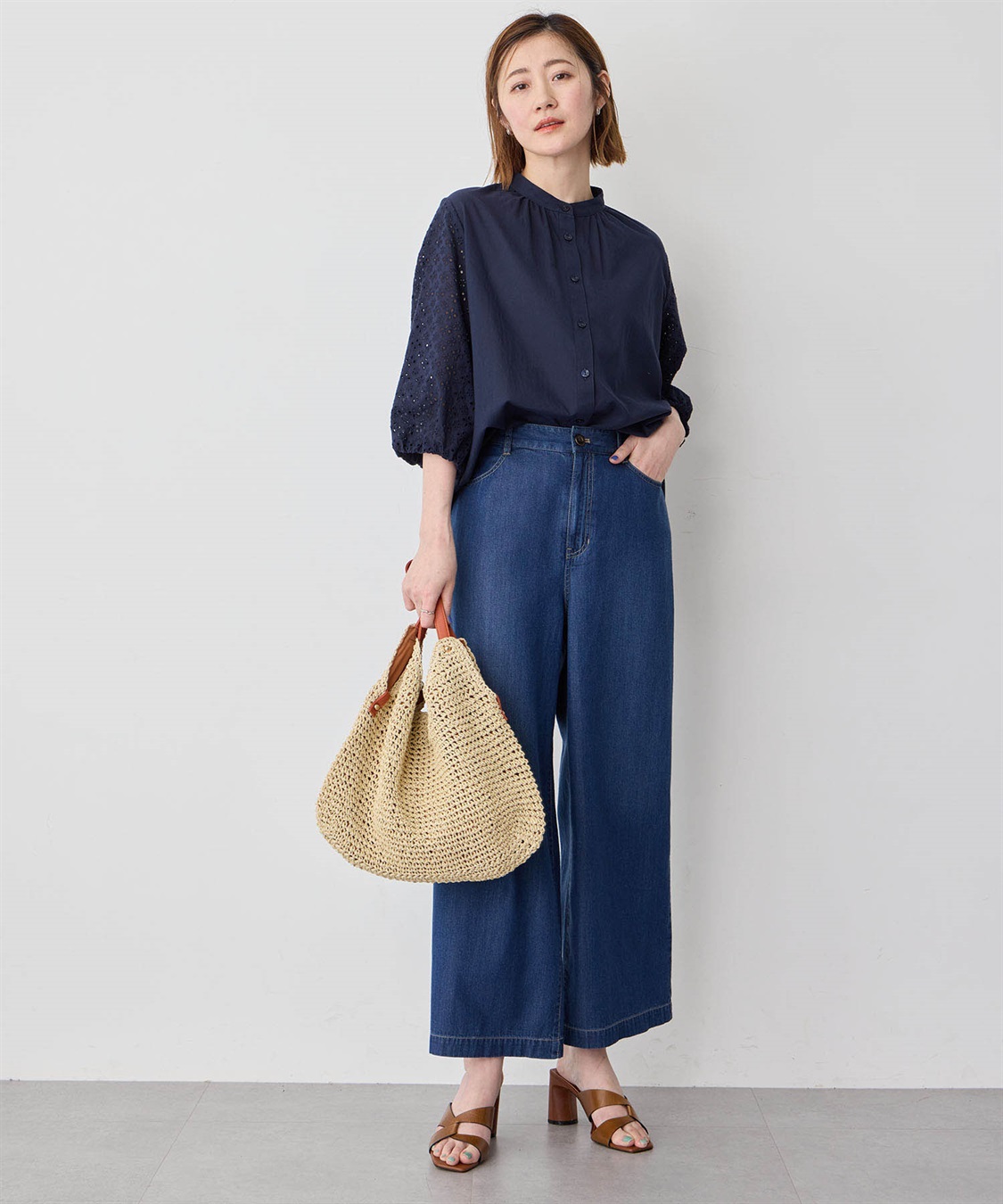 Petit Honfleur レーススリーブブラウス_sub_15