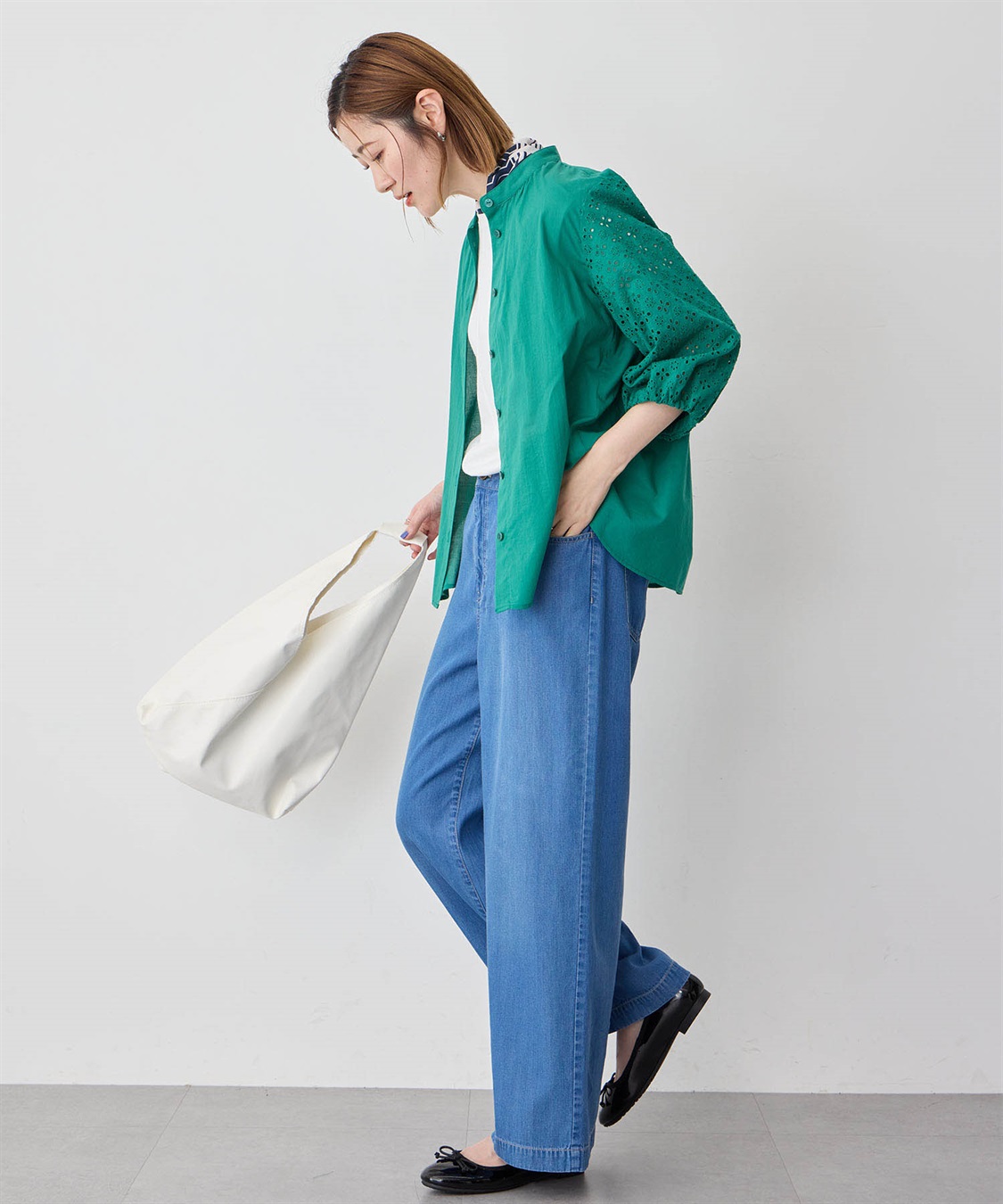 Petit Honfleur レーススリーブブラウス_sub_19