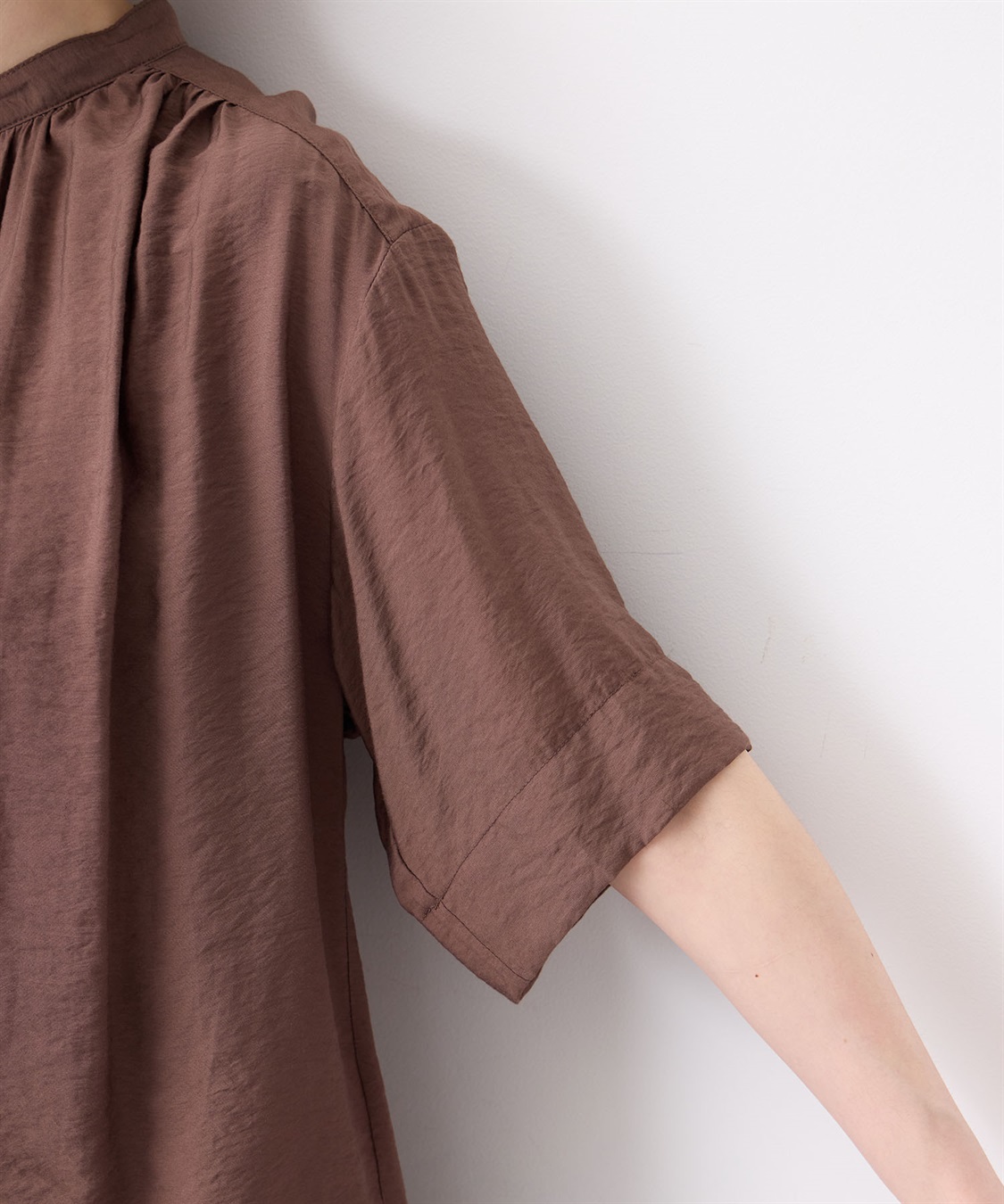 Petit Honfleur バンドカラーブラウス_sub_5