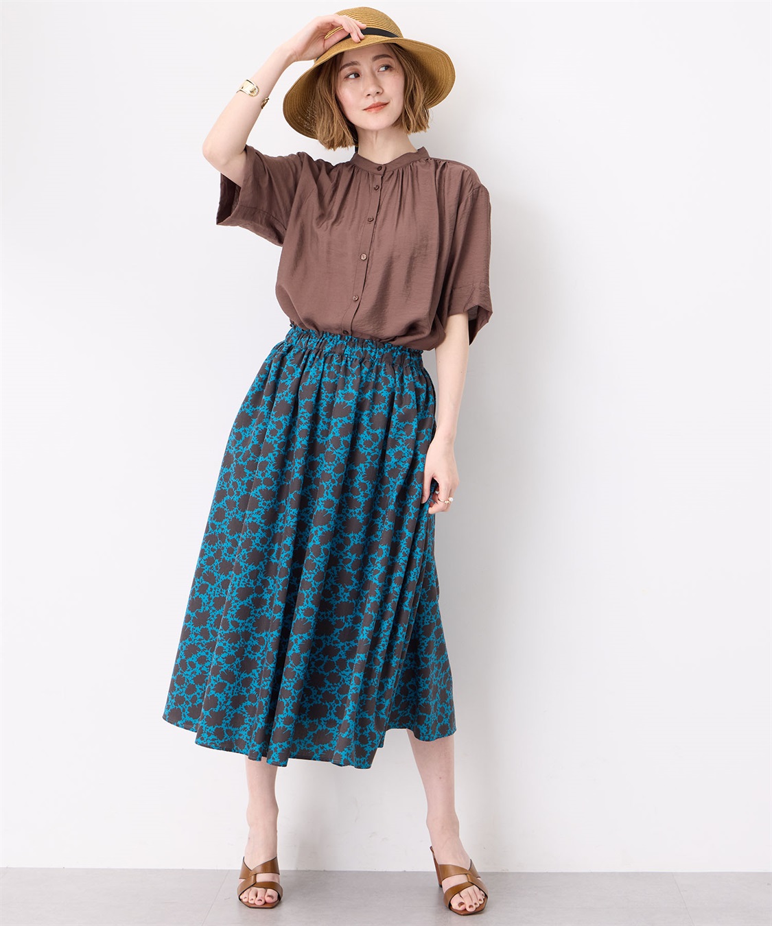 Petit Honfleur バンドカラーブラウス_sub_7