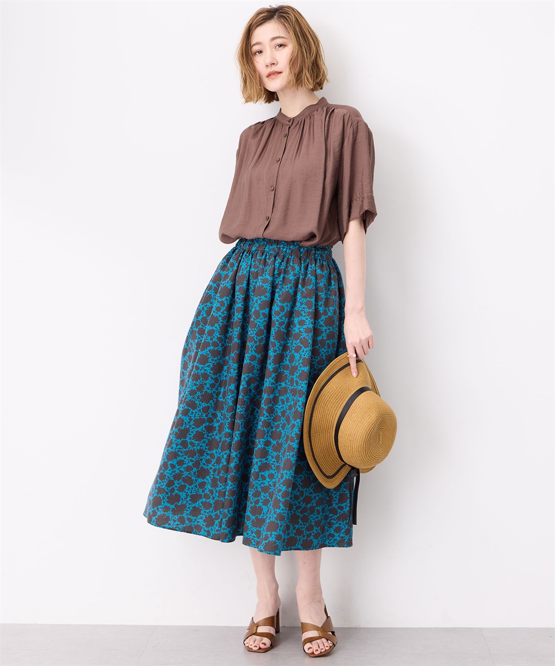 Petit Honfleur バンドカラーブラウス_sub_8