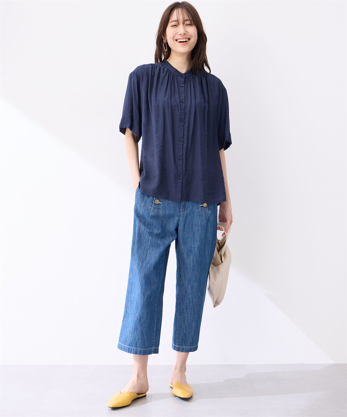 Petit Honfleur バンドカラーブラウス_sub_9