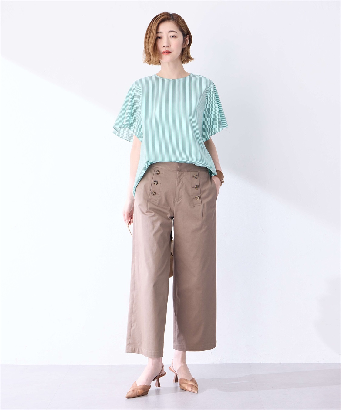 Petit Honfleur ストライプフレアスリーブブラウス_sub_14