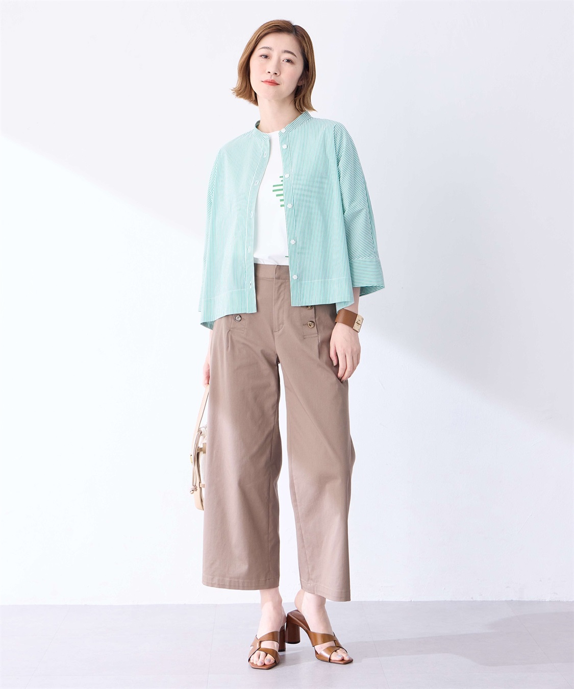 Petit Honfleur ストライプドルマンスリーブシャツ_sub_10