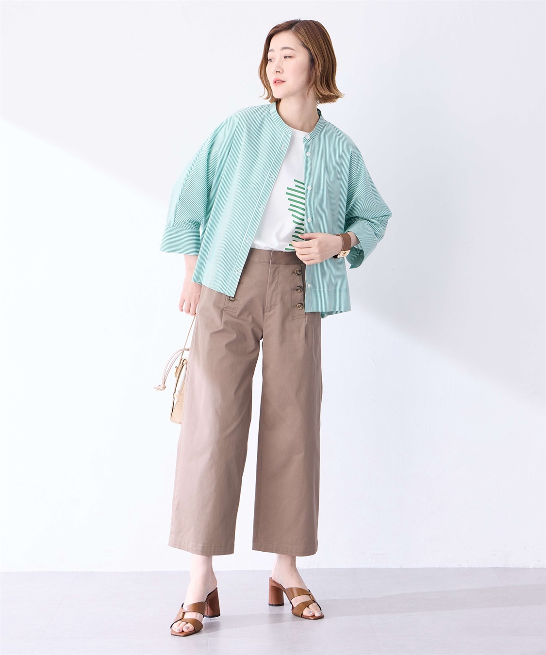 Petit Honfleur ストライプドルマンスリーブシャツ_sub_11